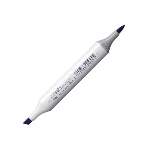 COPIC Sketch Marker Typ B - 06, Peacock Blue, professioneller Pinselmarker, mit einer Super-Brush-Spitze und einer Medium-Broad-Spitze COPIC Sketch Marker Typ B - 06, Peacock Blue, professioneller Pinselmarker, mit einer Super-Brush-Spitze und einer Medium-Broad-Spitze von Copic