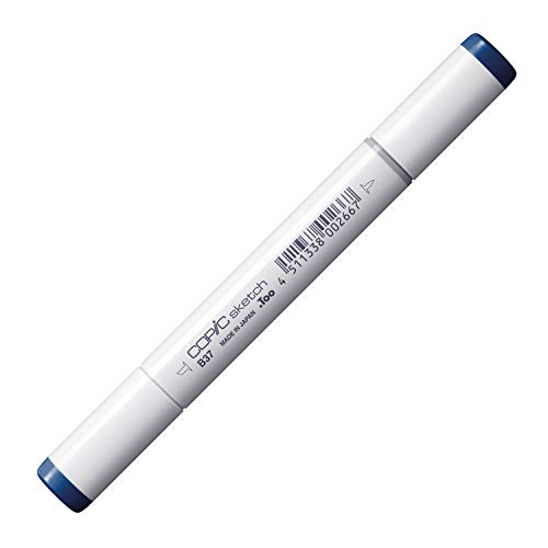 COPIC Sketch Marker Typ B - 37, Antwerp Blue, professioneller Pinselmarker, mit einer Super-Brush-Spitze und einer Medium-Broad-Spitze COPIC Sketch Marker Typ B - 37, Antwerp Blue, professioneller Pinselmarker, mit einer Super-Brush-Spitze und einer Medium-Broad-Spitze von Copic