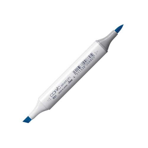COPIC Sketch Marker Typ B - 91, Pale Grayish Blue, professioneller Pinselmarker, mit einer Super-Brush-Spitze und einer Medium-Broad-Spitze COPIC Sketch Marker Typ B - 91, Pale Grayish Blue, professioneller Pinselmarker, mit einer Super-Brush-Spitze und einer Medium-Broad-Spitze von Copic