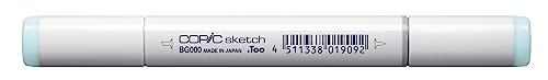 COPIC Sketch Marker Typ BG - 000, Pale Aqua, professioneller Pinselmarker, mit einer Super-Brush-Spitze und einer Medium-Broad-Spitze COPIC Sketch Marker Typ BG - 000, Pale Aqua, professioneller Pinselmarker, mit einer Super-Brush-Spitze und einer Medium-Broad-Spitze von Copic