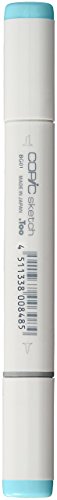 COPIC Sketch Marker Typ BG - 01, Aqua Blue, professioneller Pinselmarker, mit einer Super-Brush-Spitze und einer Medium-Broad-Spitze COPIC Sketch Marker Typ BG - 01, Aqua Blue, professioneller Pinselmarker, mit einer Super-Brush-Spitze und einer Medium-Broad-Spitze von Copic