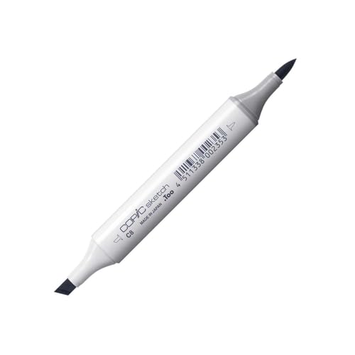 COPIC Sketch Marker Typ C - 8, cool gray No. 8, professioneller Pinselmarker, mit einer Super-Brush-Spitze und einer Medium-Broad-Spitze COPIC Sketch Marker Typ C - 8, cool gray No. 8, professioneller Pinselmarker, mit einer Super-Brush-Spitze und einer Medium-Broad-Spitze von Copic