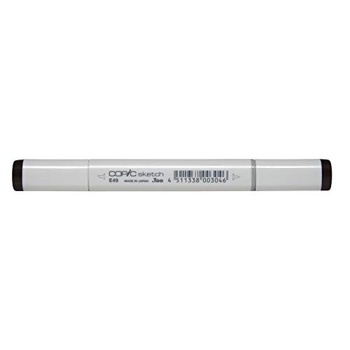 COPIC Sketch Marker Typ E - 49, Dark Bark, professioneller Pinselmarker, mit einer Super-Brush-Spitze und einer Medium-Broad-Spitze COPIC Sketch Marker Typ E - 49, Dark Bark, professioneller Pinselmarker, mit einer Super-Brush-Spitze und einer Medium-Broad-Spitze von Copic