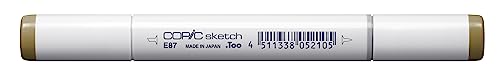 COPIC Sketch Marker Typ E - 87, Fig, professioneller Pinselmarker, mit einer Super-Brush-Spitze und einer Medium-Broad-Spitze COPIC Sketch Marker Typ E - 87, Fig, professioneller Pinselmarker, mit einer Super-Brush-Spitze und einer Medium-Broad-Spitze von Copic