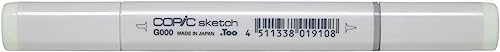 COPIC Sketch Marker Typ G - 000, Pale Green, professioneller Pinselmarker, mit einer Super-Brush-Spitze und einer Medium-Broad-Spitze COPIC Sketch Marker Typ G - 000, Pale Green, professioneller Pinselmarker, mit einer Super-Brush-Spitze und einer Medium-Broad-Spitze von Copic