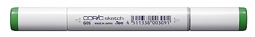 COPIC Sketch Marker Typ G - 05, Emerald Green, professioneller Pinselmarker, mit einer Super-Brush-Spitze und einer Medium-Broad-Spitze COPIC Sketch Marker Typ G - 05, Emerald Green, professioneller Pinselmarker, mit einer Super-Brush-Spitze und einer Medium-Broad-Spitze von Copic