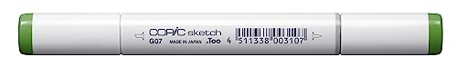 COPIC Sketch Marker Typ G - 07, Nile Green, professioneller Pinselmarker, mit einer Super-Brush-Spitze und einer Medium-Broad-Spitze COPIC Sketch Marker Typ G - 07, Nile Green, professioneller Pinselmarker, mit einer Super-Brush-Spitze und einer Medium-Broad-Spitze von Copic