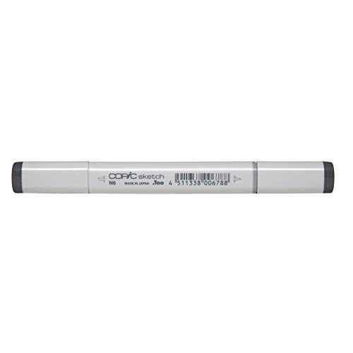 COPIC Sketch Marker Typ N - 6, neutral gray No. 6, professioneller Pinselmarker, mit einer Super-Brush-Spitze und einer Medium-Broad-Spitze COPIC Sketch Marker Typ N - 6, neutral gray No. 6, professioneller Pinselmarker, mit einer Super-Brush-Spitze und einer Medium-Broad-Spitze von Copic