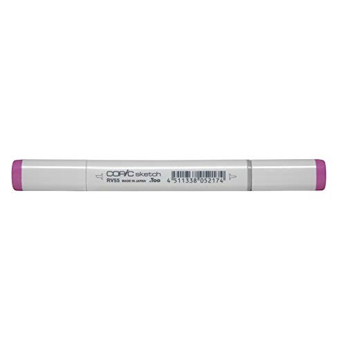 COPIC Sketch Marker Typ RV - 55, Hollyhock, professioneller Pinselmarker, mit einer Super-Brush-Spitze und einer Medium-Broad-Spitze COPIC Sketch Marker Typ RV - 55, Hollyhock, professioneller Pinselmarker, mit einer Super-Brush-Spitze und einer Medium-Broad-Spitze von Copic