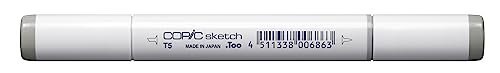 COPIC Sketch Marker Typ T - 5, toner gray No. 5, professioneller Pinselmarker, mit einer Super-Brush-Spitze und einer Medium-Broad-Spitze COPIC Sketch Marker Typ T - 5, toner gray No. 5, professioneller Pinselmarker, mit einer Super-Brush-Spitze und einer Medium-Broad-Spitze von Copic