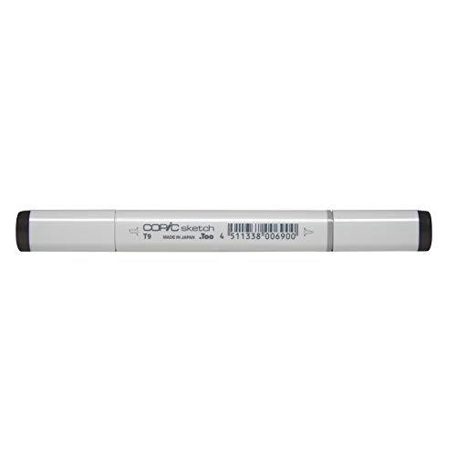COPIC Sketch Marker Typ T - 9, toner gray No. 9, professioneller Pinselmarker, mit einer Super-Brush-Spitze und einer Medium-Broad-Spitze COPIC Sketch Marker Typ T - 9, toner gray No. 9, professioneller Pinselmarker, mit einer Super-Brush-Spitze und einer Medium-Broad-Spitze von Copic