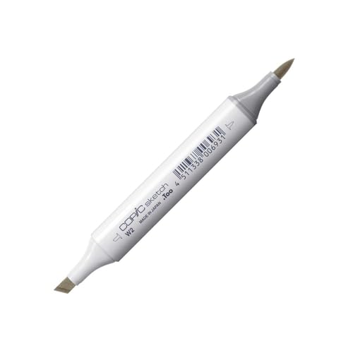 COPIC Sketch Marker Typ W - 2, warm gray No. 2, professioneller Pinselmarker, mit einer Super-Brush-Spitze und einer Medium-Broad-Spitze COPIC Sketch Marker Typ W - 2, warm gray No. 2, professioneller Pinselmarker, mit einer Super-Brush-Spitze und einer Medium-Broad-Spitze von Copic