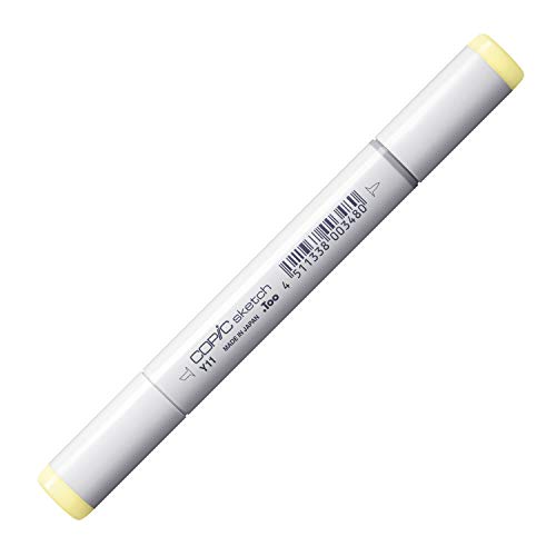 COPIC Sketch Marker Typ Y - 11, Pale Yellow, professioneller Pinselmarker, mit einer Super-Brush-Spitze und einer Medium-Broad-Spitze COPIC Sketch Marker Typ Y - 11, Pale Yellow, professioneller Pinselmarker, mit einer Super-Brush-Spitze und einer Medium-Broad-Spitze von Copic