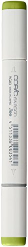 COPIC Sketch Marker Typ YG - 03, Yellow Green, professioneller Pinselmarker, mit einer Super-Brush-Spitze und einer Medium-Broad-Spitze COPIC Sketch Marker Typ YG - 03, Yellow Green, professioneller Pinselmarker, mit einer Super-Brush-Spitze und einer Medium-Broad-Spitze von Copic