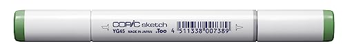 COPIC Sketch Marker Typ YG - 45, Cobalt Green, professioneller Pinselmarker, mit einer Super-Brush-Spitze und einer Medium-Broad-Spitze COPIC Sketch Marker Typ YG - 45, Cobalt Green, professioneller Pinselmarker, mit einer Super-Brush-Spitze und einer Medium-Broad-Spitze von Copic