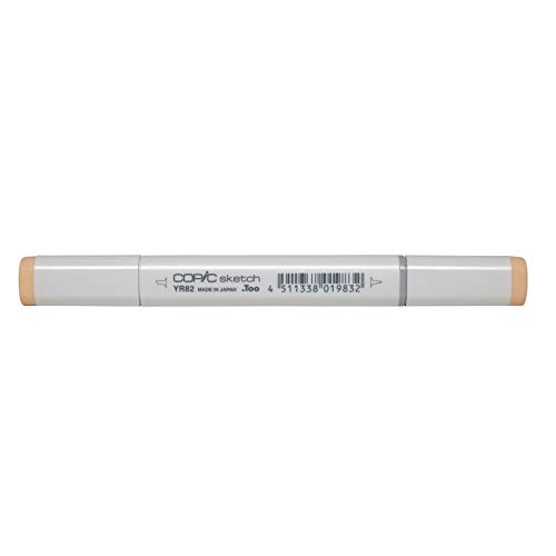 COPIC Sketch Marker Typ YR - 82, Mellow Peach, professioneller Pinselmarker, mit einer Super-Brush-Spitze und einer Medium-Broad-Spitze COPIC Sketch Marker Typ YR - 82, Mellow Peach, professioneller Pinselmarker, mit einer Super-Brush-Spitze und einer Medium-Broad-Spitze von Copic