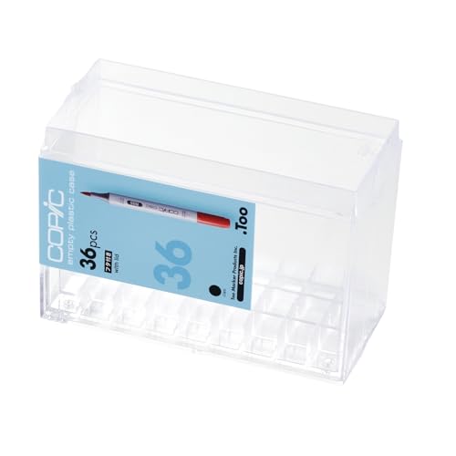 Copic Ciao, Empty Plastic Case, Acryl-Display für 36 Twin Marker mit Einer mittelbreiten und Einer Brush-Spitze Copic Ciao, Empty Plastic Case, Acryl-Display für 36 Twin Marker mit Einer mittelbreiten und Einer Brush-Spitze von Copic