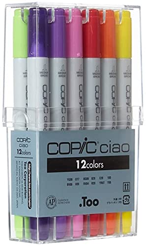 Copic Ciao Les Essentials-Serie Marker, 12 Stück von Copic