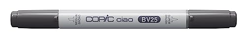 COPIC Ciao Marker Typ BV - 25, Grayish Violet, vielseitiger Layoutmarker, mit einer mittelbreiten und einer Brush-Spitze von Copic