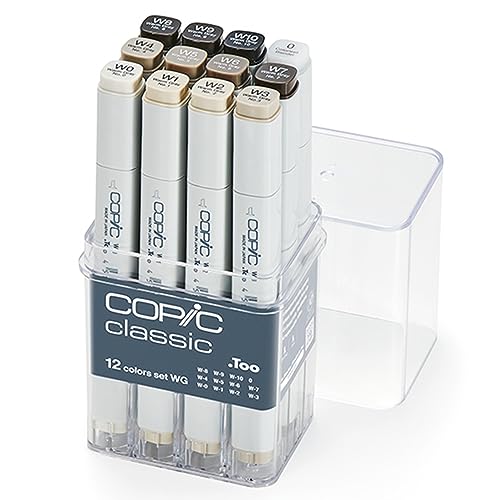 Copic Klassisches Set mit 12 Farben WG, warmes Grau. Copic Klassisches Set mit 12 Farben WG, warmes Grau. von Copic