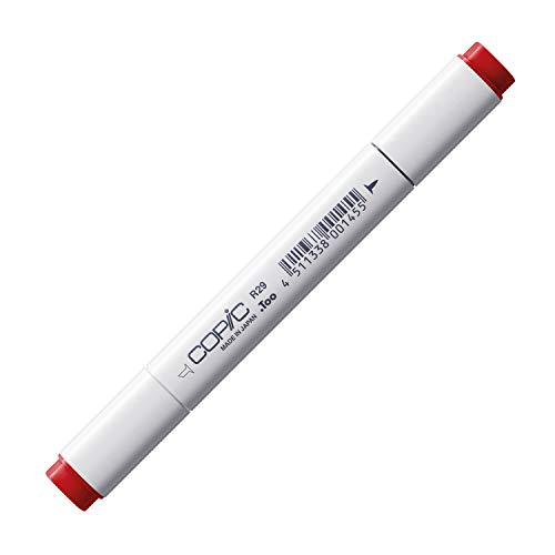 COPIC Classic Marker Typ R - 29, Lipstick Red, professioneller Layoutmarker, mit einer breiten und einer feinen Spitze von Copic