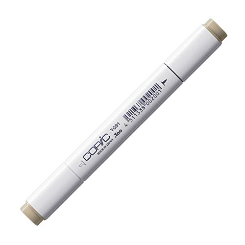 COPIC Classic Marker Typ YG - 91, Putty, professioneller Layoutmarker, mit einer breiten und einer feinen Spitze von Copic