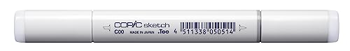 COPIC Sketch Marker Typ C - 00, cool gray No. 00, professioneller Pinselmarker, mit einer Super-Brush-Spitze und einer Medium-Broad-Spitze COPIC Sketch Marker Typ C - 00, cool gray No. 00, professioneller Pinselmarker, mit einer Super-Brush-Spitze und einer Medium-Broad-Spitze von Copic