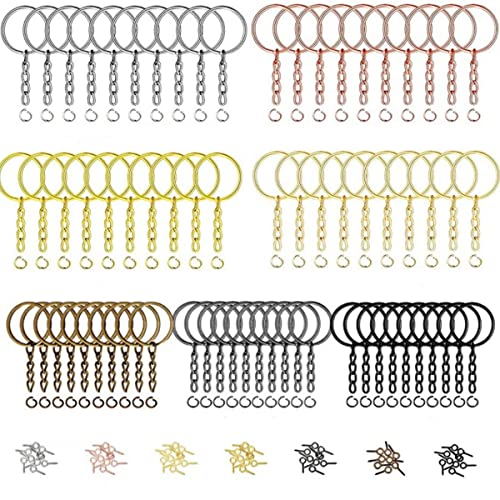 210 Stück Schlüsselanhänger Set, Schlüsselanhänger Ringe mit Spaltringe, Schlüsselring Kette, Schrauböse Pins Schlüsselring für Schlüssel Handwerk Schmuck DIY Schlüsselanhänger 7 Farben 210 Stück Schlüsselanhänger Set, Schlüsselanhänger Ringe mit Spaltringe, Schlüsselring Kette, Schrauböse Pins Schlüsselring für Schlüssel Handwerk Schmuck DIY Schlüsselanhänger 7 Farben von Copiel