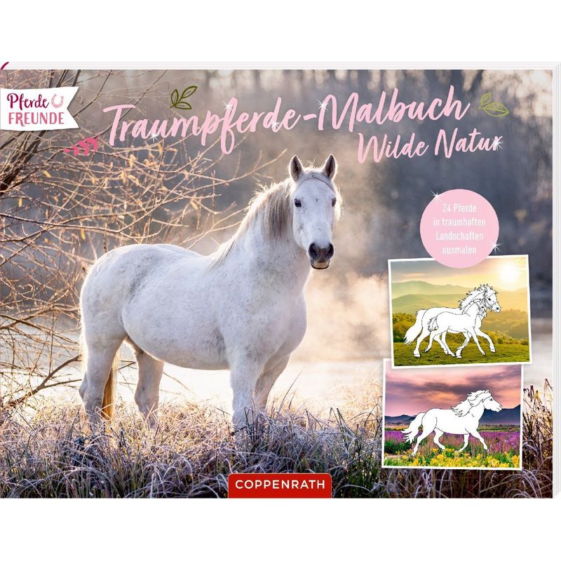 Traumpferde-Malbuch: Wilde Natur, Kartoniert (TB) von Coppenrath, Münster