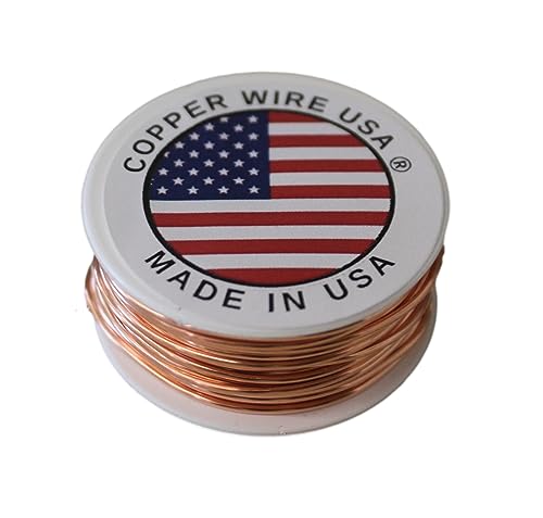 Solider blanker Kupferdraht, rund, 142 g, Spule, weich, 12 bis 30 Ga (16 Ga / 43 Ft) von Copper Wire USA (TM)