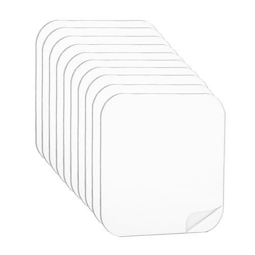 Coptiner 10 Stück Quadratische Doppelseitige Klebepads Multifunktionales Klebeband Transparent Klebeband Beidseitig Stark Nano Double Sided Tape für Wände,Teppich,Fliesen,Auto und Küche(6 x 6cm) von Coptiner