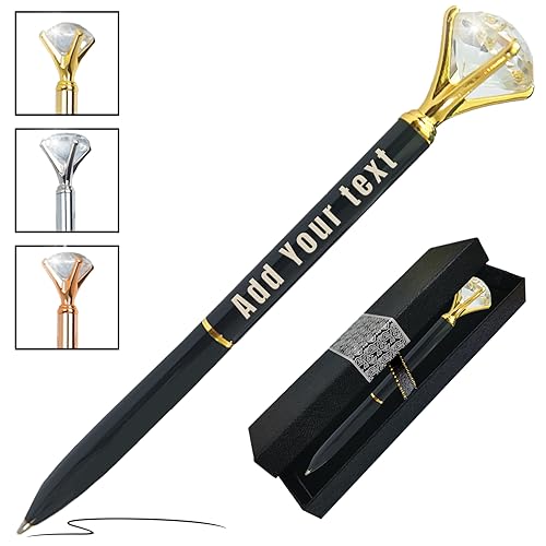 Coregiftr 1pc bis 500pcs personalisierte Diamant Kugelschreiber mit Kristall, personalisiert Bulk Fancy Stifte mit graviertem Namenstext Coregiftr 1pc bis 500pcs personalisierte Diamant Kugelschreiber mit Kristall, personalisiert Bulk Fancy Stifte mit graviertem Namenstext von Coregiftr