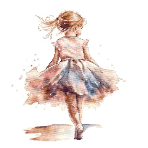 Coricamo Stickset Kreuzstich Komplettset für Erwachsene | Zählmuster Stickerei Set mit Aida-Stoff 14ct, Stickgarn, Nadel & Muster | DIY Handarbeit Anfänger & Fortgeschrittene | Kleine Ballerina III Coricamo Stickset Kreuzstich Komplettset für Erwachsene | Zählmuster Stickerei Set mit Aida-Stoff 14ct, Stickgarn, Nadel & Muster | DIY Handarbeit Anfänger & Fortgeschrittene | Kleine Ballerina III von Coricamo