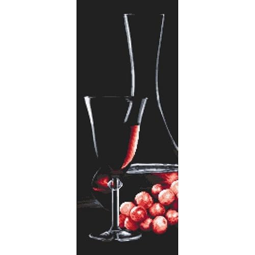 Coricamo Stickset Kreuzstich Komplettset für Erwachsene | Zählmuster Stickerei Set mit Aida-Stoff 14ct, Stickgarn, Nadel & Muster | DIY Handarbeit Anfänger & Fortgeschrittene |Roséweinglas Coricamo Stickset Kreuzstich Komplettset für Erwachsene | Zählmuster Stickerei Set mit Aida-Stoff 14ct, Stickgarn, Nadel & Muster | DIY Handarbeit Anfänger & Fortgeschrittene |Roséweinglas von Coricamo