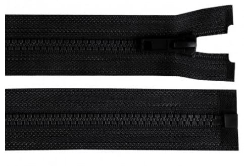 Reißverschluss Teilbar 30 cm (für Jacken) Kunststoff 5mm mehre Farben Farbe Schwarz von Corileo