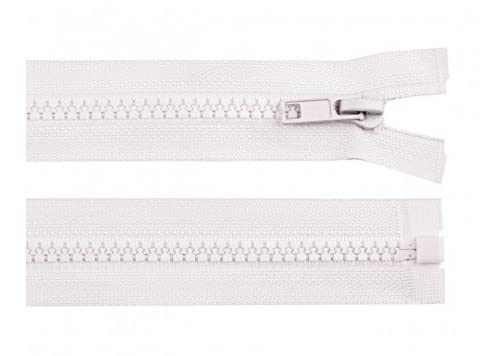 Reißverschluss Teilbar 30 cm (für Jacken) Kunststoff 5mm mehre Farben Farbe Weiß von Corileo