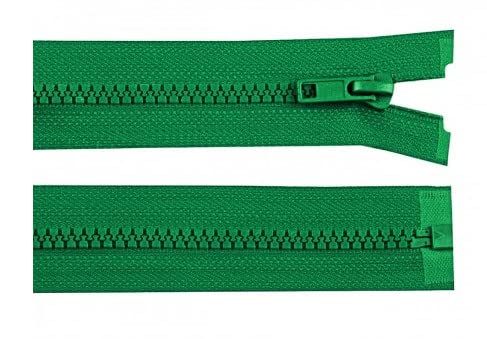 Reißverschluss Teilbar 30 cm (für Jacken) Kunststoff 5mm mehre Farben Farbe Grün von Corileo