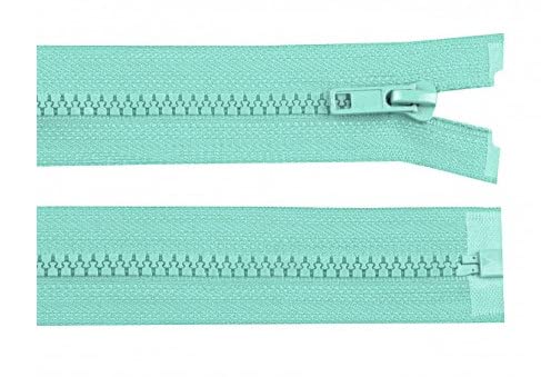 Reißverschluss Teilbar 30 cm (für Jacken) Kunststoff 5mm mehre Farben Farbe Mint von Corileo