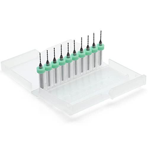 Corintian HSS Micro PCB Bohrer Set – 10 Stück Ø 0.1-1.0 mm, Präzisionsbohrer für PCB, Platinen, Kunststoff, 3D-Filament, Modellbau & Elektronik Corintian HSS Micro PCB Bohrer Set – 10 Stück Ø 0.1-1.0 mm, Präzisionsbohrer für PCB, Platinen, Kunststoff, 3D-Filament, Modellbau & Elektronik von Corintian
