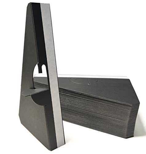 CoroRio 60 Stück 12,7 cm selbstklebende Karton-Staffelei-Rückwände, Bilderrahmen und Kunst-Staffelei, Verwendung für Fotos, Schilder, Handwerk, (60 Stück, schwarz) von CoroRio