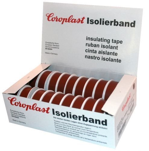 Isolierband Coroplast Box VDE Isoband Klebeband Elektriker Band Braun von Coroplast