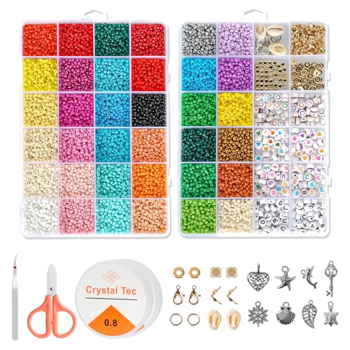 3mm Perlen für Armbänder, 18000 Stück Perlen zum Auffädeln mit Buchstabenperlen, 36 Farben DIY perlenset für armbänder, für armbänder selber machen für Mädchen,Kinder,Feiertage,Geburtstage,Belohnungen 3mm Perlen für Armbänder, 18000 Stück Perlen zum Auffädeln mit Buchstabenperlen, 36 Farben DIY perlenset für armbänder, für armbänder selber machen für Mädchen,Kinder,Feiertage,Geburtstage,Belohnungen von Corpower