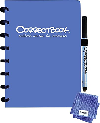 Correctbook DIN A5 blue blanko Notizbuch Blau DIN A5 von Correctbook