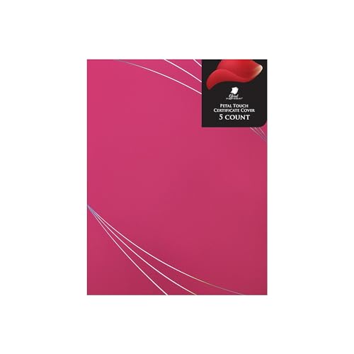 Great Papers!® Petal Touch Pink Premium Certificate Cover, 12" x 9.375", 5 count (2019000) von Cosco