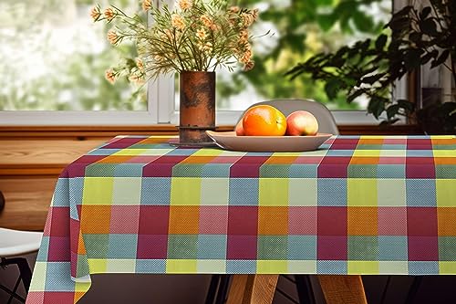 CosìCasa - Plastifizierte rechteckige Tischdecke 140 x 160 cm | Die rechteckige Wachstischdecke eignet sich perfekt als Outdoor-Tischdecke wasserdicht für den Sommer | Farbige und waschbare Tischdecke von CosìCasa