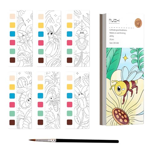 20 Seiten Aquarell Malbuch mit Wassertankpinsel Fingerfarben Kinder Ungiftig Ausmalbuch Coloring Book für Kinder Reise Gadgets BeschäFtigung Im Flugzeug Kleinkind Urlaub Must Haves 20 Seiten Aquarell Malbuch mit Wassertankpinsel Fingerfarben Kinder Ungiftig Ausmalbuch Coloring Book für Kinder Reise Gadgets BeschäFtigung Im Flugzeug Kleinkind Urlaub Must Haves von Cosiesnest