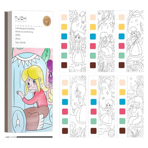 20 Seiten Aquarell Malbuch mit Wassertankpinsel Fingerfarben Kinder Ungiftig Ausmalbuch Coloring Book für Kinder Reise Gadgets BeschäFtigung Im Flugzeug Kleinkind Urlaub Must Haves 20 Seiten Aquarell Malbuch mit Wassertankpinsel Fingerfarben Kinder Ungiftig Ausmalbuch Coloring Book für Kinder Reise Gadgets BeschäFtigung Im Flugzeug Kleinkind Urlaub Must Haves von Cosiesnest
