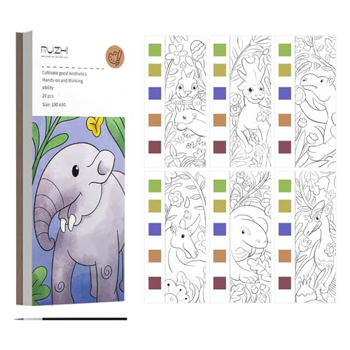 20 Seiten Aquarell Malbuch mit Wassertankpinsel Fingerfarben Kinder Ungiftig Ausmalbuch Coloring Book für Kinder Reise Gadgets BeschäFtigung Im Flugzeug Kleinkind Urlaub Must Haves 20 Seiten Aquarell Malbuch mit Wassertankpinsel Fingerfarben Kinder Ungiftig Ausmalbuch Coloring Book für Kinder Reise Gadgets BeschäFtigung Im Flugzeug Kleinkind Urlaub Must Haves von Cosiesnest
