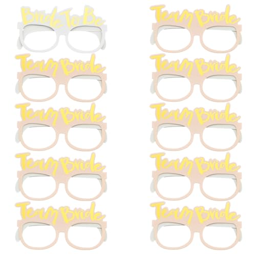 Cosiesnest 10 Stück Bride to Be Partybrille Rosa Papier Partybrille Frauen Junggesellinnenabschied Accessoires Hochzeit Fotorequisiten Spiele Zubehör für Bachelorette Party Cosiesnest 10 Stück Bride to Be Partybrille Rosa Papier Partybrille Frauen Junggesellinnenabschied Accessoires Hochzeit Fotorequisiten Spiele Zubehör für Bachelorette Party von Cosiesnest