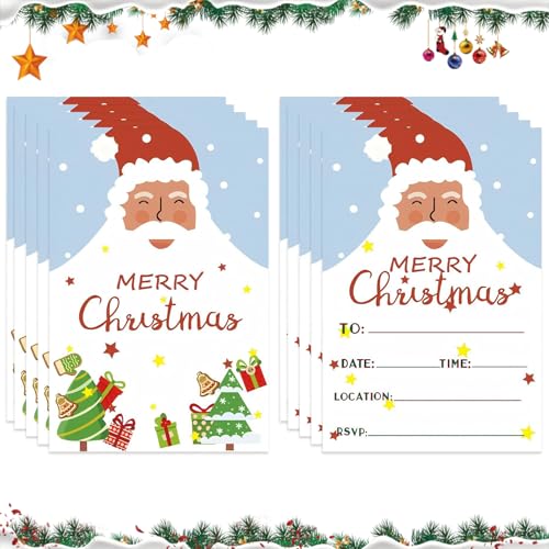 Cosiesnest 10 Stück Weihnachten Einladungskarten Weihnachtskarten Set für Kinder Weihnachtsfeier Einladungen Kinder Weihnachten GeträNke Einladungskarten für Kinder&Erwachsene Cosiesnest 10 Stück Weihnachten Einladungskarten Weihnachtskarten Set für Kinder Weihnachtsfeier Einladungen Kinder Weihnachten GeträNke Einladungskarten für Kinder&Erwachsene von Cosiesnest
